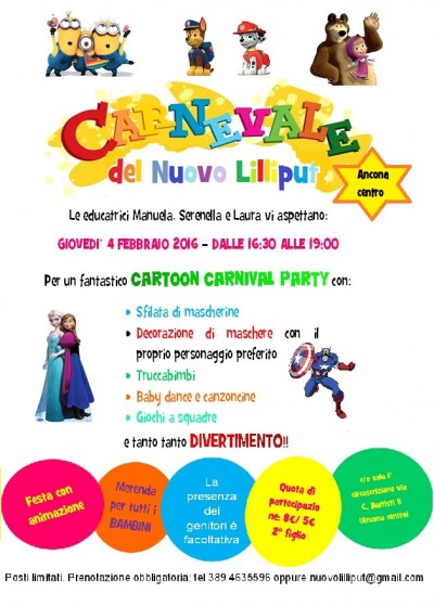 volantino carnevale 2016